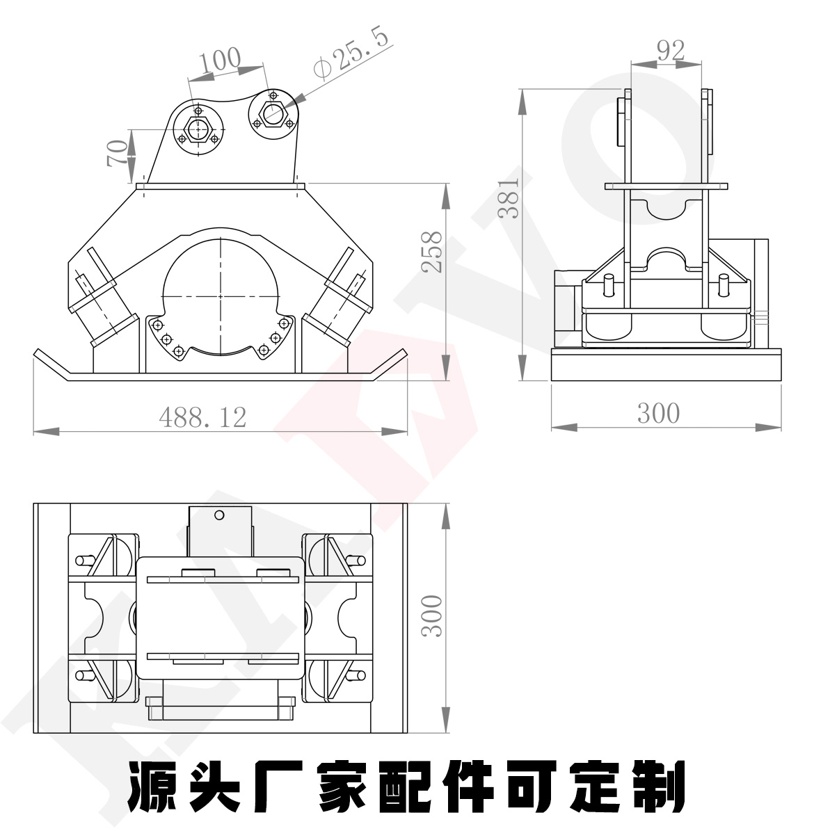 挖掘機平板夯